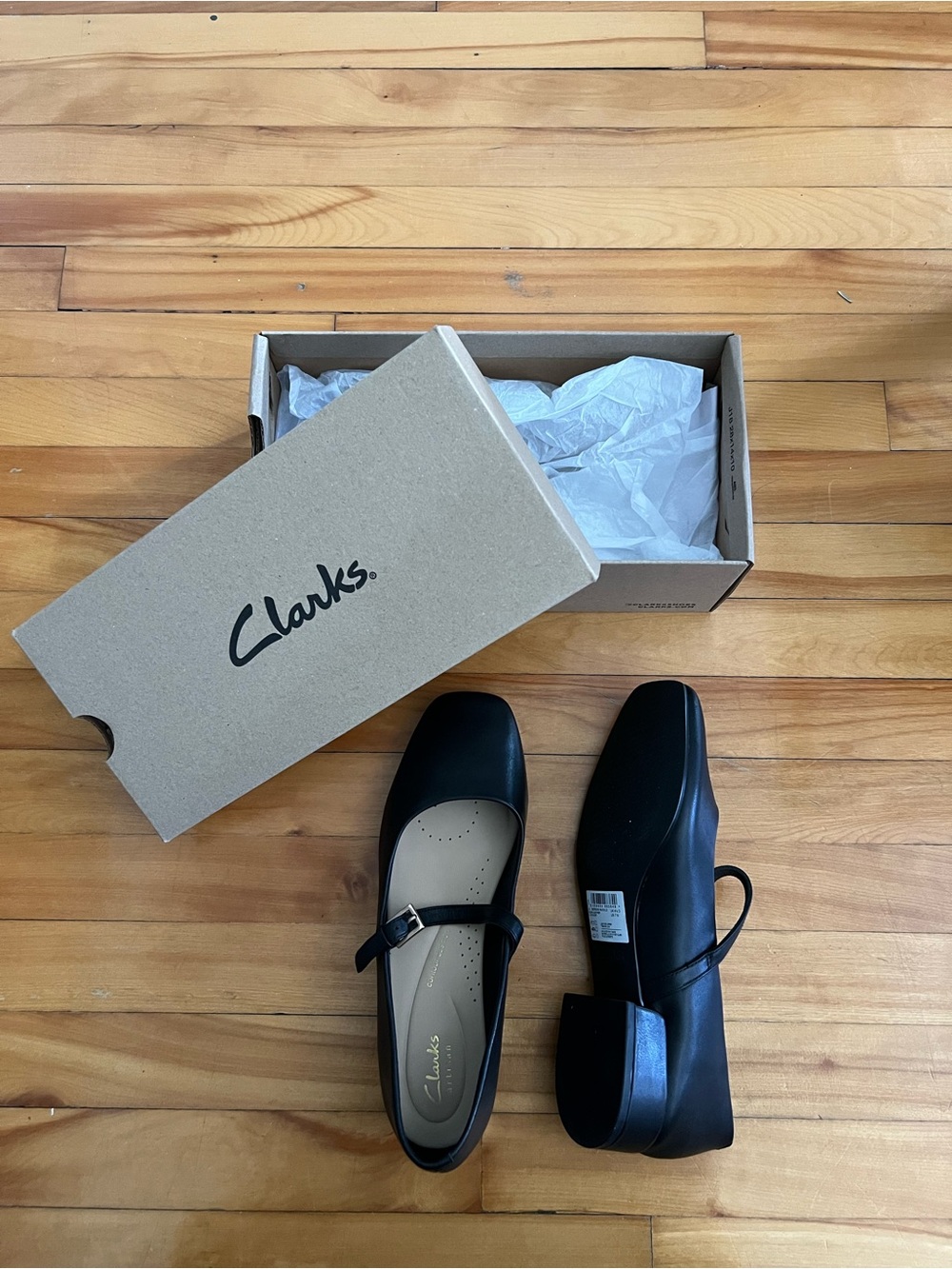 Clarks Black Mary Jane Classic Flats